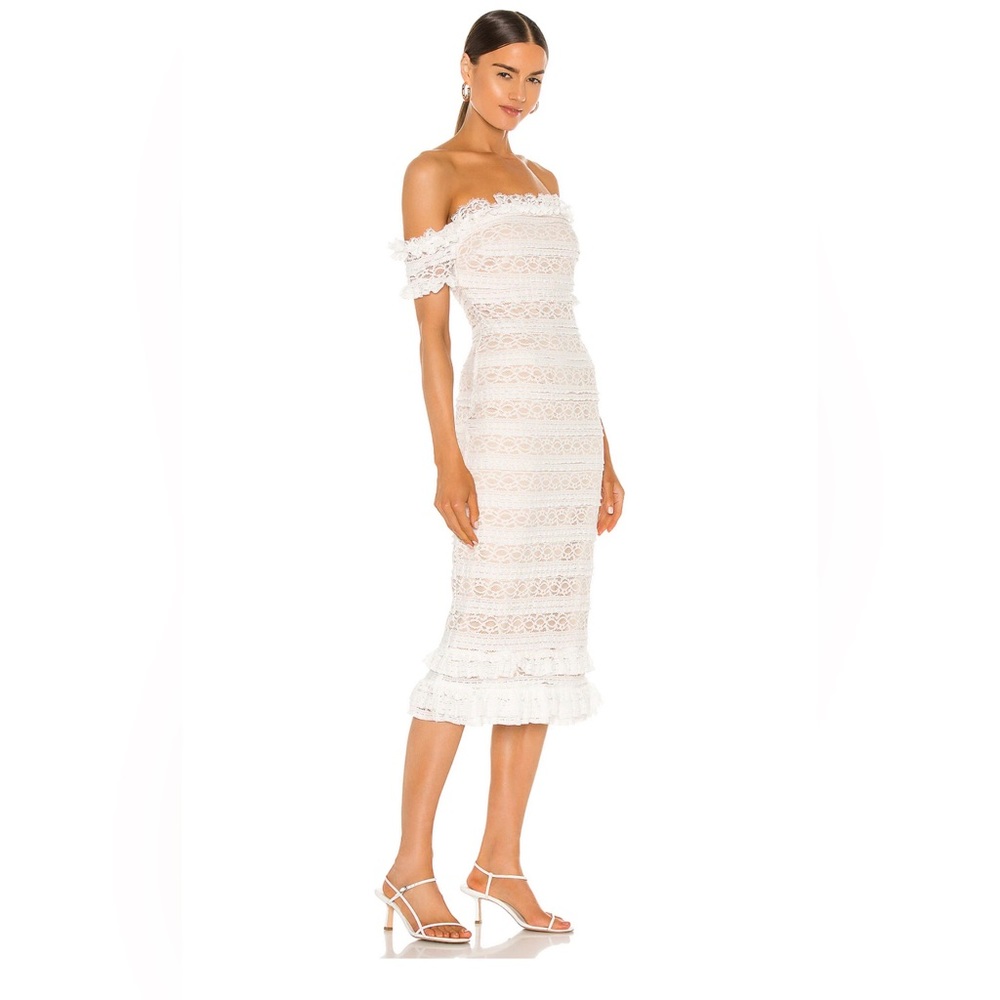 Revolve White Lace Dress